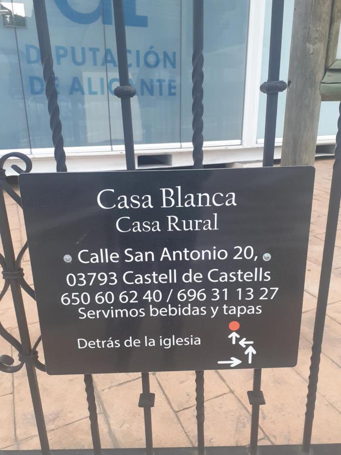 Casa Blanca Bed & Breakfast Castell De Castells ภายนอก รูปภาพ